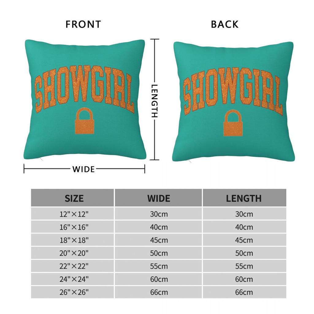 The Life Of A Showgirl In My Showgirl Era Square Pillowcases Home Cushion Cover Cool Decorative Pillowcase 40*40
