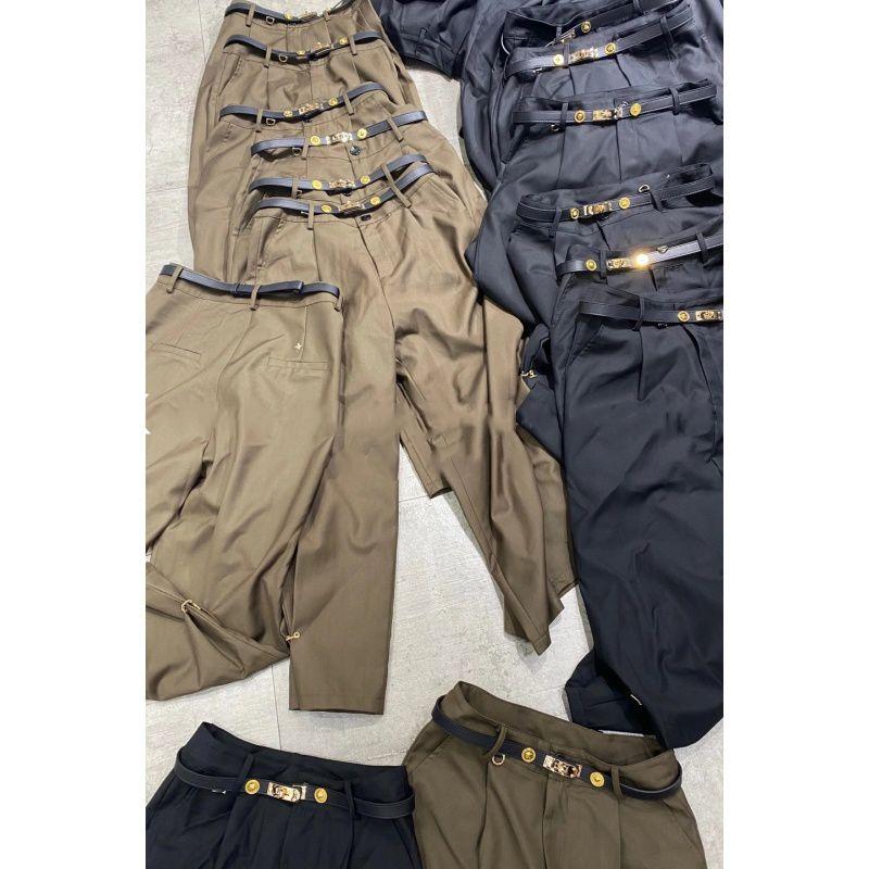 

Шэньчжэнь Нанью Брюки скинни с черной пряжкой, повседневные костюмные брюки Khaki(10028) XL