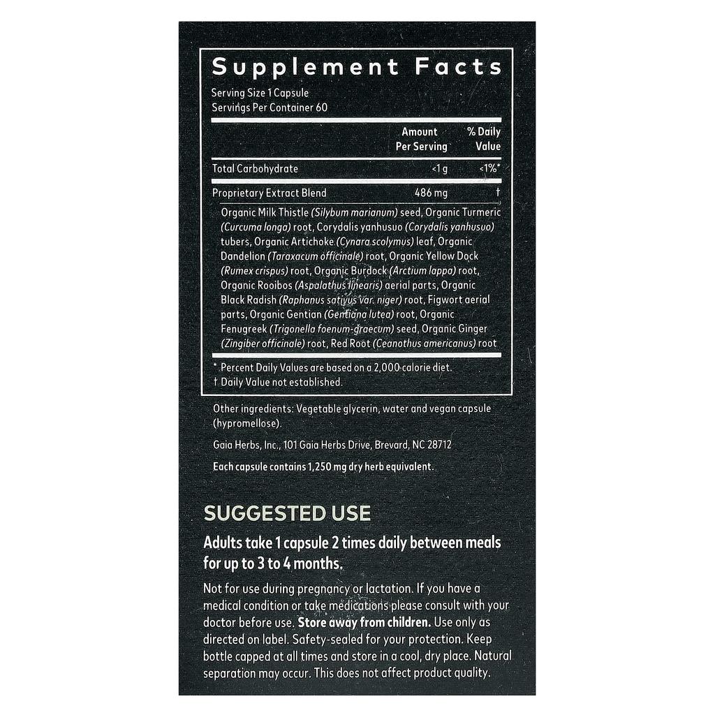 Curățare Ficat, Fito-capsule lichide vegetale 60 tablete