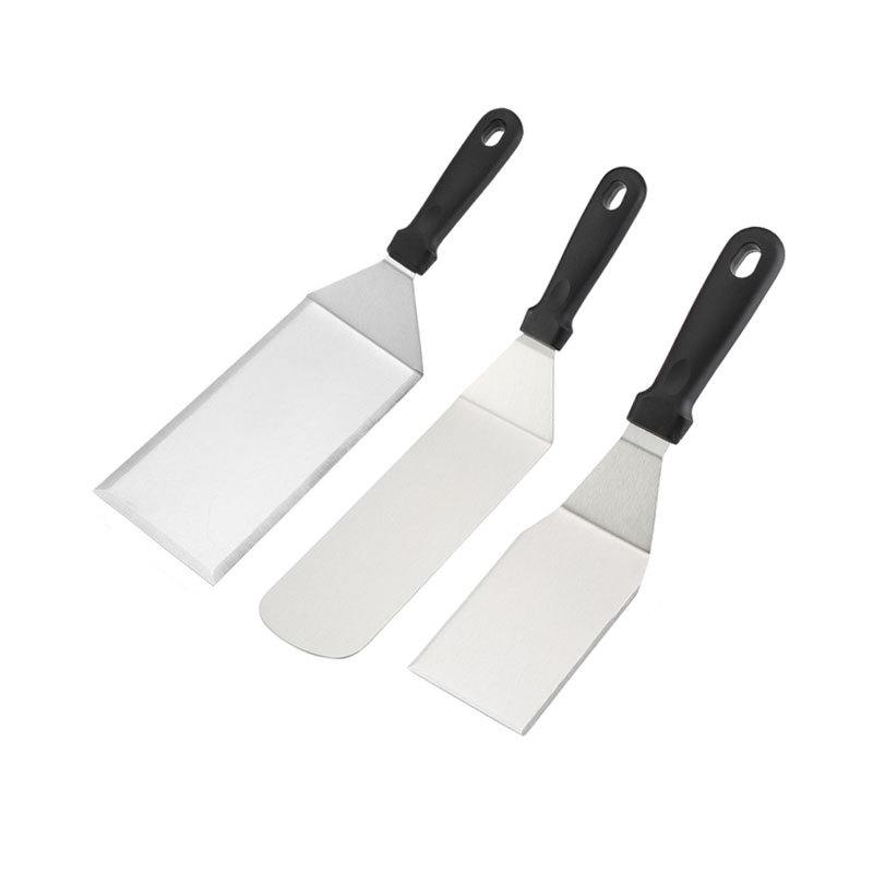 Stainless Steel Teppanyaki & Cooking Spatula Set - Steak, BBQ, Baking Utensils