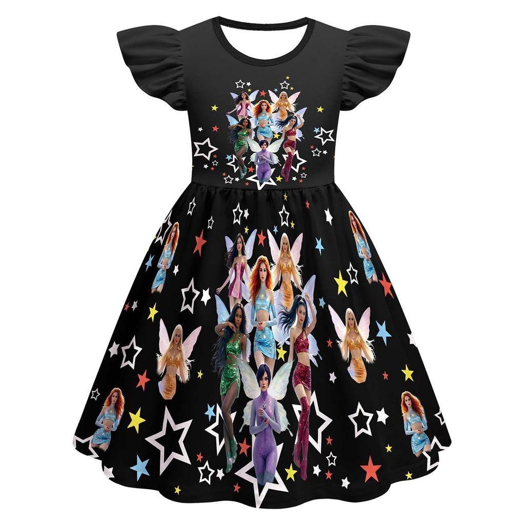 82981 Children Girls KATSEYE Printed Casual Fashion Dress