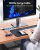 Aceele USB C 5 USB A Power Supply Direct Independent LED Indicator 5Gbps High Speed 100cm Extension USB Work from Compatible with Hub, Ports, 3.0 Hub,