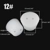 1-2pcs White Silicone Lab Stopper, Tapered Rubber Plug 4# To 12#, Tight Seal for Test Tubes, Flasks & Fermentation Vessels