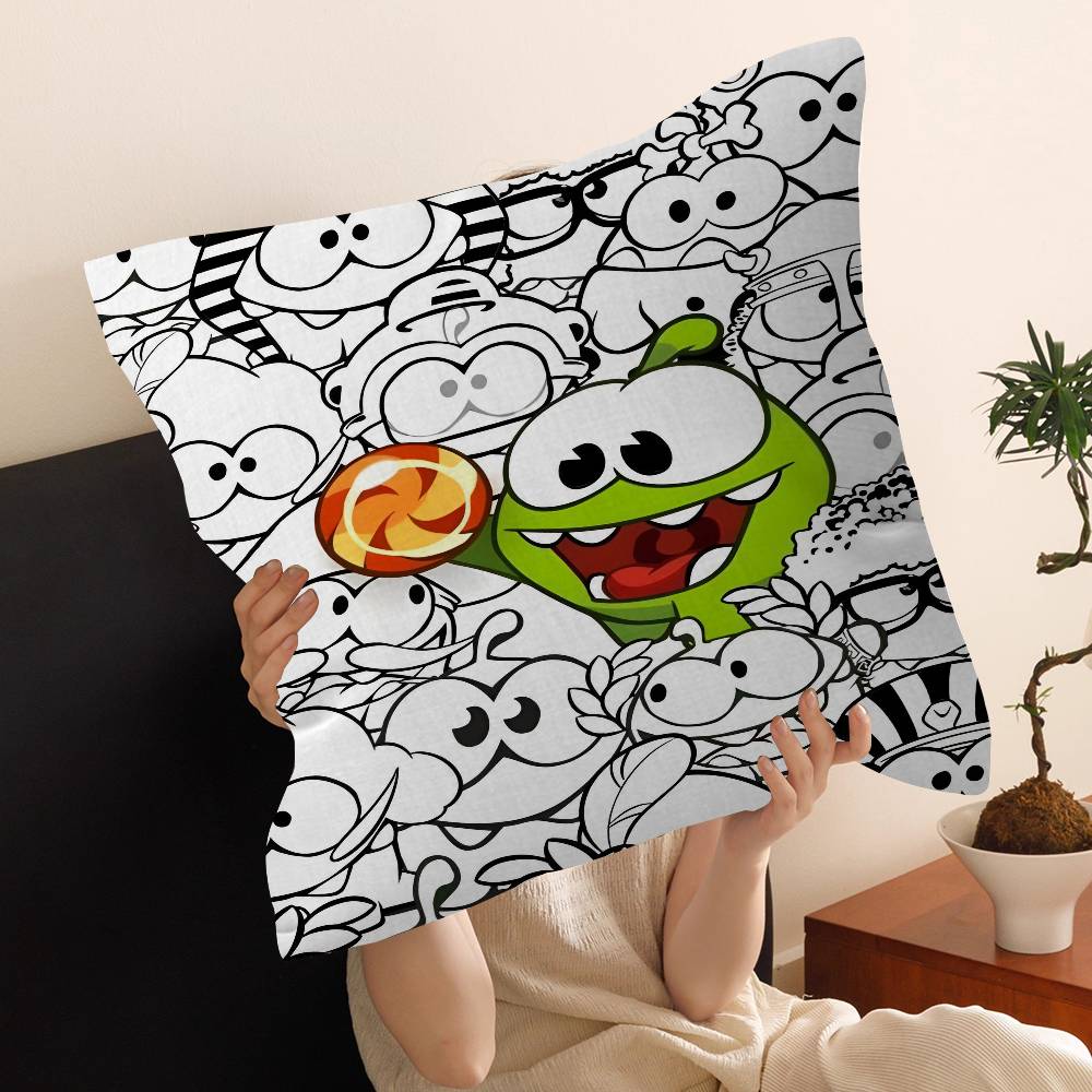 Cartoon oOm cute nNomm Pillow Gifts Home Office Furnishings Bedroom Sofa Car Cushion Cover case xcm