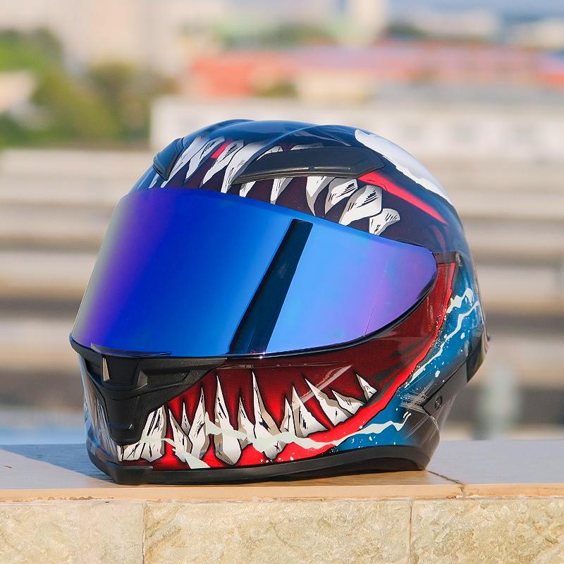 

Оригинальный шлем NITRINOS Venom с большим спойлером, мотоциклетный шлем, полнолицевой гоночный шлем, внедорожный шлем Casco Casque, одобрено ECE XXL