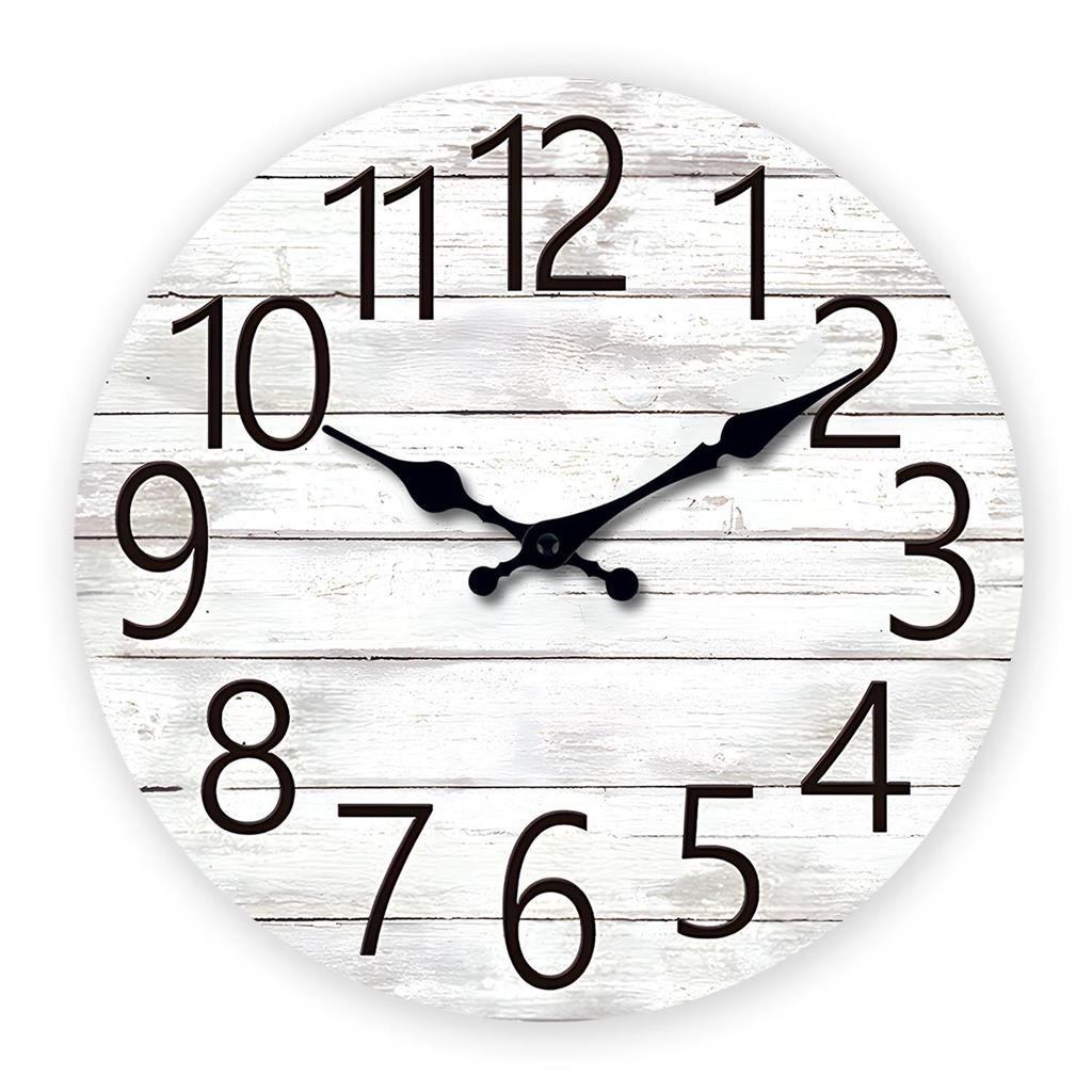16" Retro Cartoon MDF Silent Wall Clock