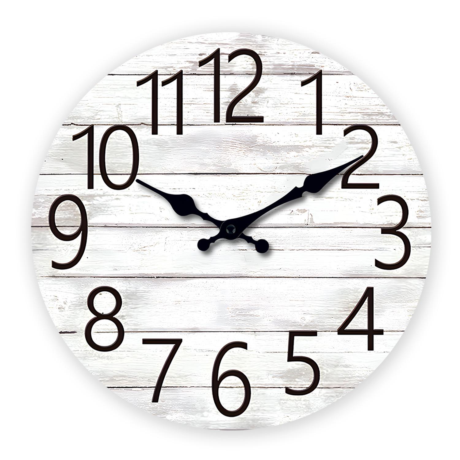 

16 Retro Cartoon MDF Silent Wall Clock