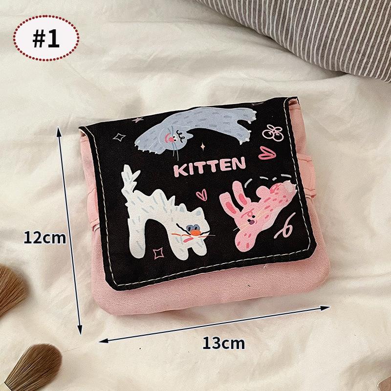 Women Travel Mini Sanitary Napkin Tampon Storage Organizer Small Sanitary Napkin Bag Make Up Coin Money Lipstick Storage Pouch