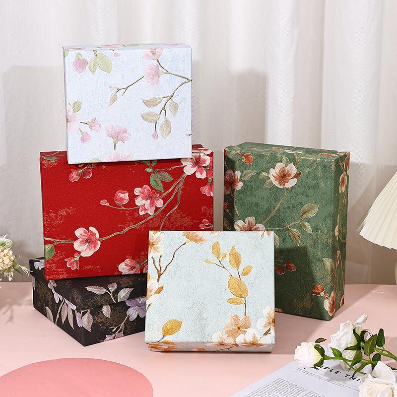 Qixi Festival Zijden Sjaal Cadeaubox – Elegante Verpakking voor Souvenir en Cadeau