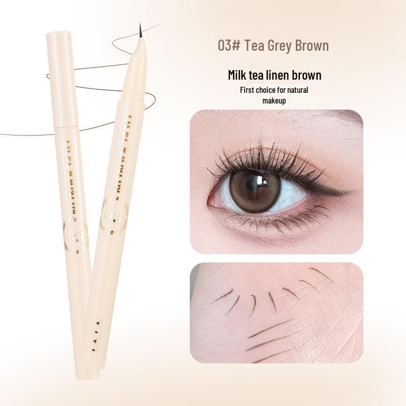 XIXI Ink Control Curved Tip Fine Eyeliner for Lower Lash & Under Eye - Beginner Friendly
