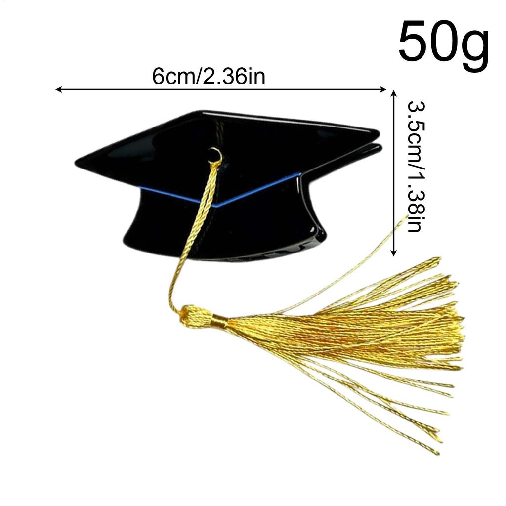 Hair Clips Graduation Tassel Hat Mini Doctoral Cap Clip Graduation Hat Party Stereoscopic Headdress Graduation Hair Decoration