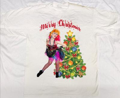 Cyndi Lauper - Merry Christmas Short Sleeve Unisex S-5XL T-shirt BT351