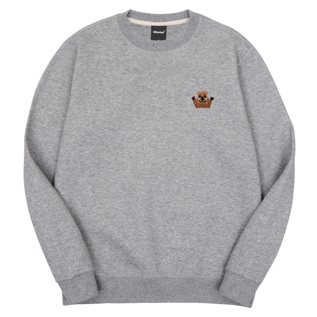 OKSTAR Quokka Embroidered Double-Sided Sweatshirt (Type C)