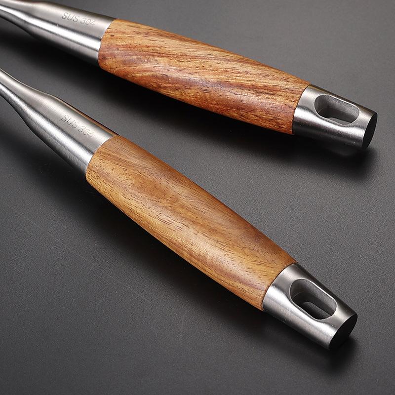 Kitchen Utensil Set 7 Piece 304 Stainless Steel Cookware Set Rosewood Handle Spatula Household Cooking Baking Tools