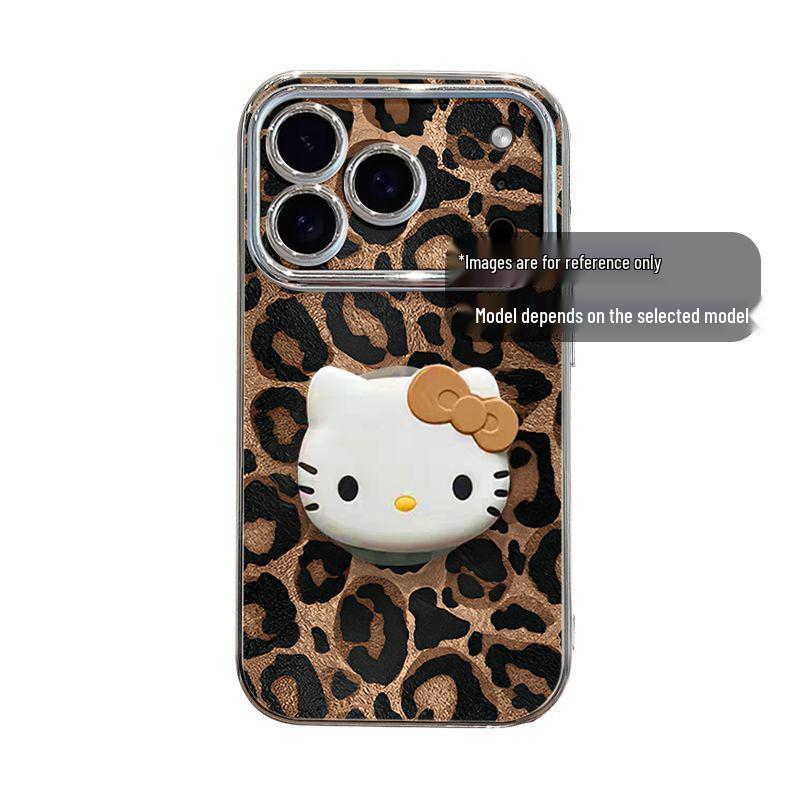 Brown Leopard Print KT Apple iPhone16 Pro Max Anti-Fall Case - High Appearance Value