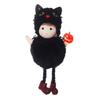 Yousheng Halloween Hanging Plush Witch Doll with Lanyard, Cute Furry Pom Pom Ball Doll Ornament for Doors Windows Trees Halloween Party