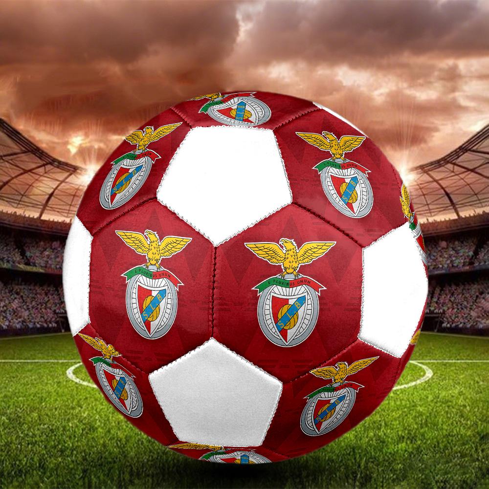 1PC SL Benfica team size 5 soccer ball PrahaIndoor Soccer Ball Colorful All Ages Machine Stitched PVC Competition Ready Durable High-Bounce