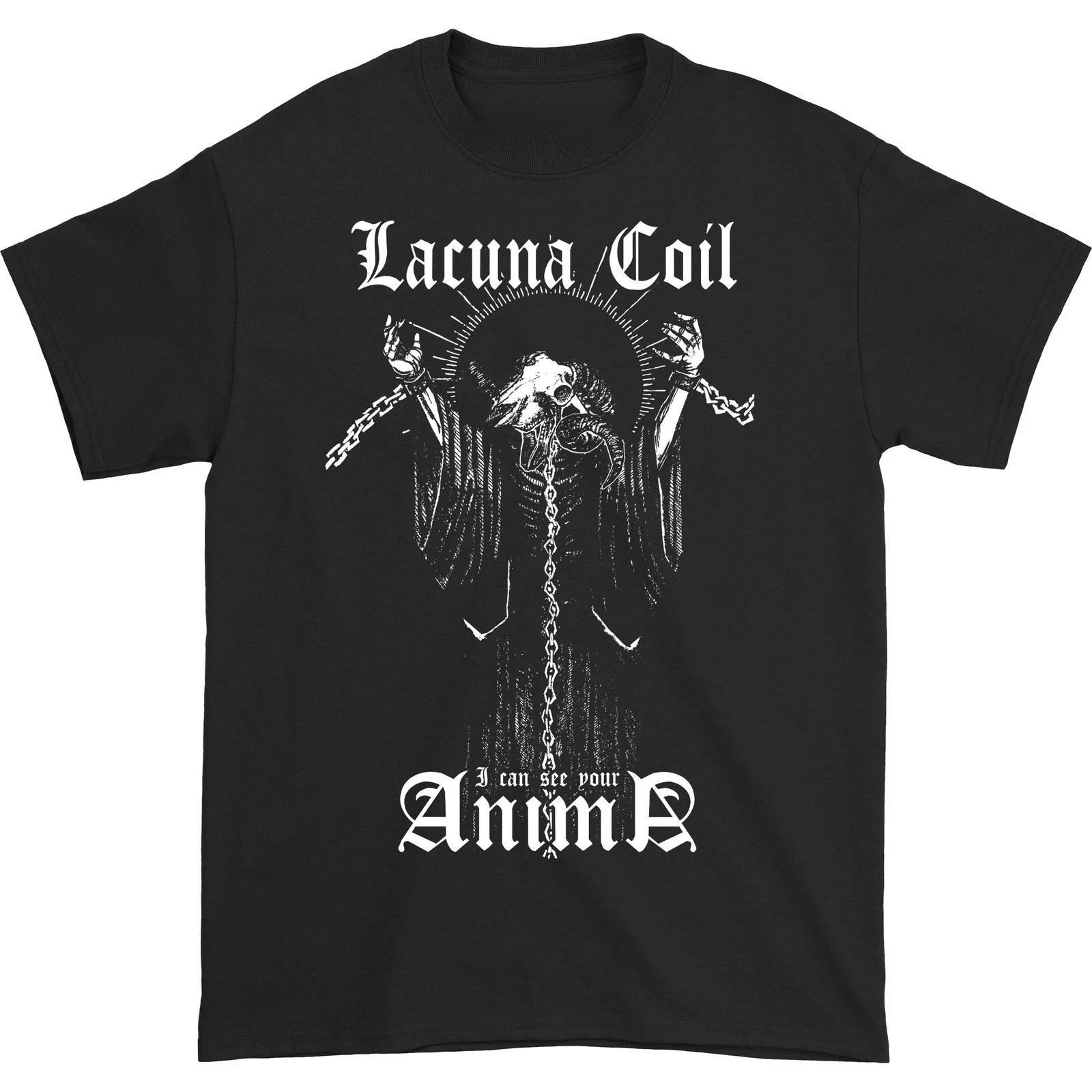 Lacuna Coil Anima Men s T-shirt Daily Outdoor Retro Men s and Women s Fan Printed T-shirt - Men s Summer Cotton Graphic Tee S