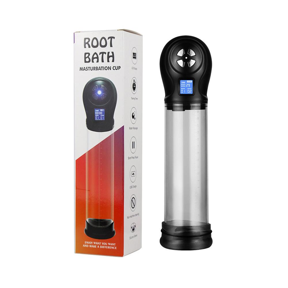 Vacuum Electri Penis Pump for Men Automatic Penis Expander Enhancer Pump Penis Trainer Sucking Male Masturbator Sex Toys for Men