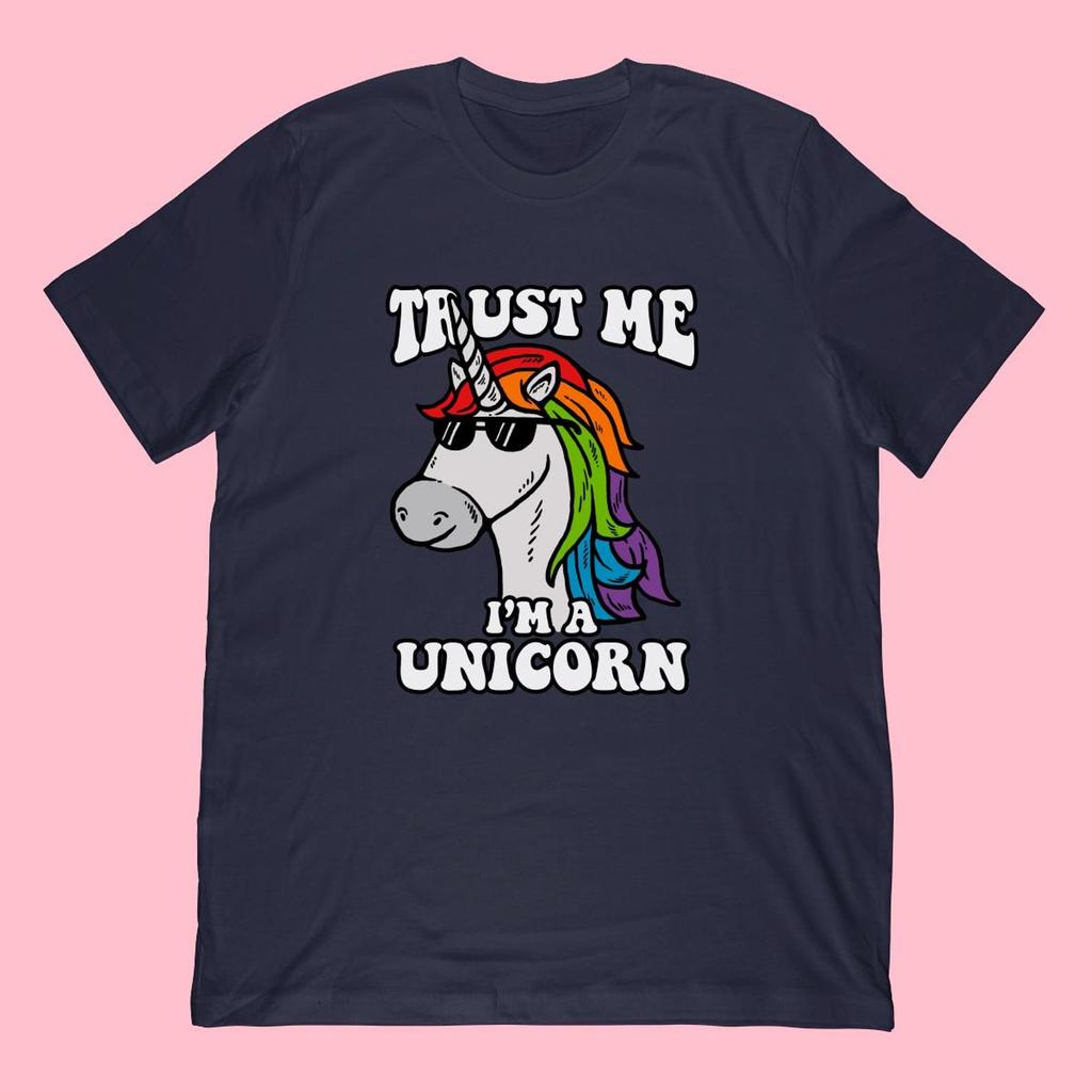 Trust Me I'm A Unicorn T-Shirt | Sunglasses Unicorn Graphic Tee