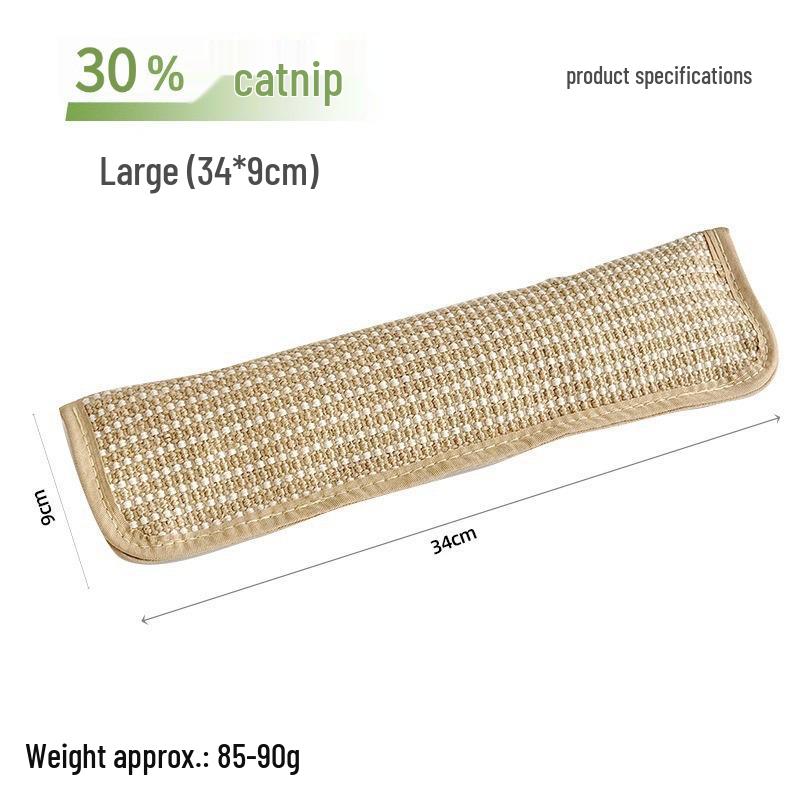 Sisal Catnip Pillow Toy: Bite-Resistant, Molar-Cleaning Cat Boredom Buster