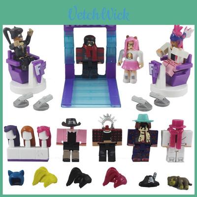 Lebhaftes Roblox Spielcharakter Zubehörset für Kinder mit 8 detaillierten Actionfiguren