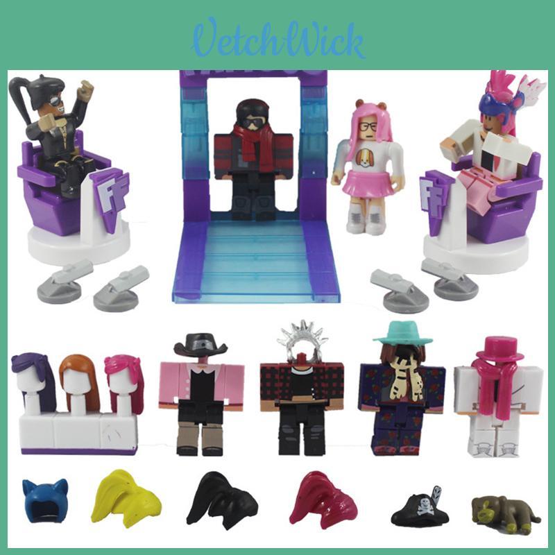 Vibrant Roblox Game Character Accessory Set For Kids With 8 Detailed Action Figures