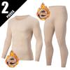 Men's Thermal Underwear Set Crew Neck Solid Long Johns Warm Soft Base Layer for Teens
