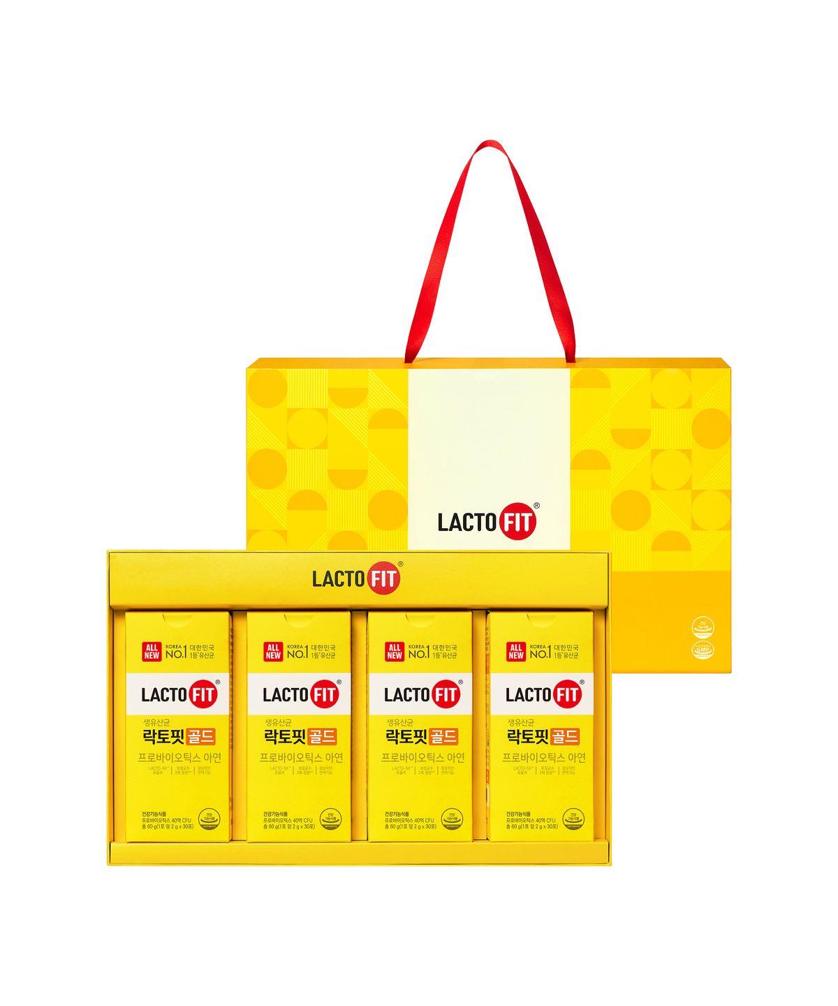 Lactofit Gold Gift Set (30 packets x 4 packs) 1 box