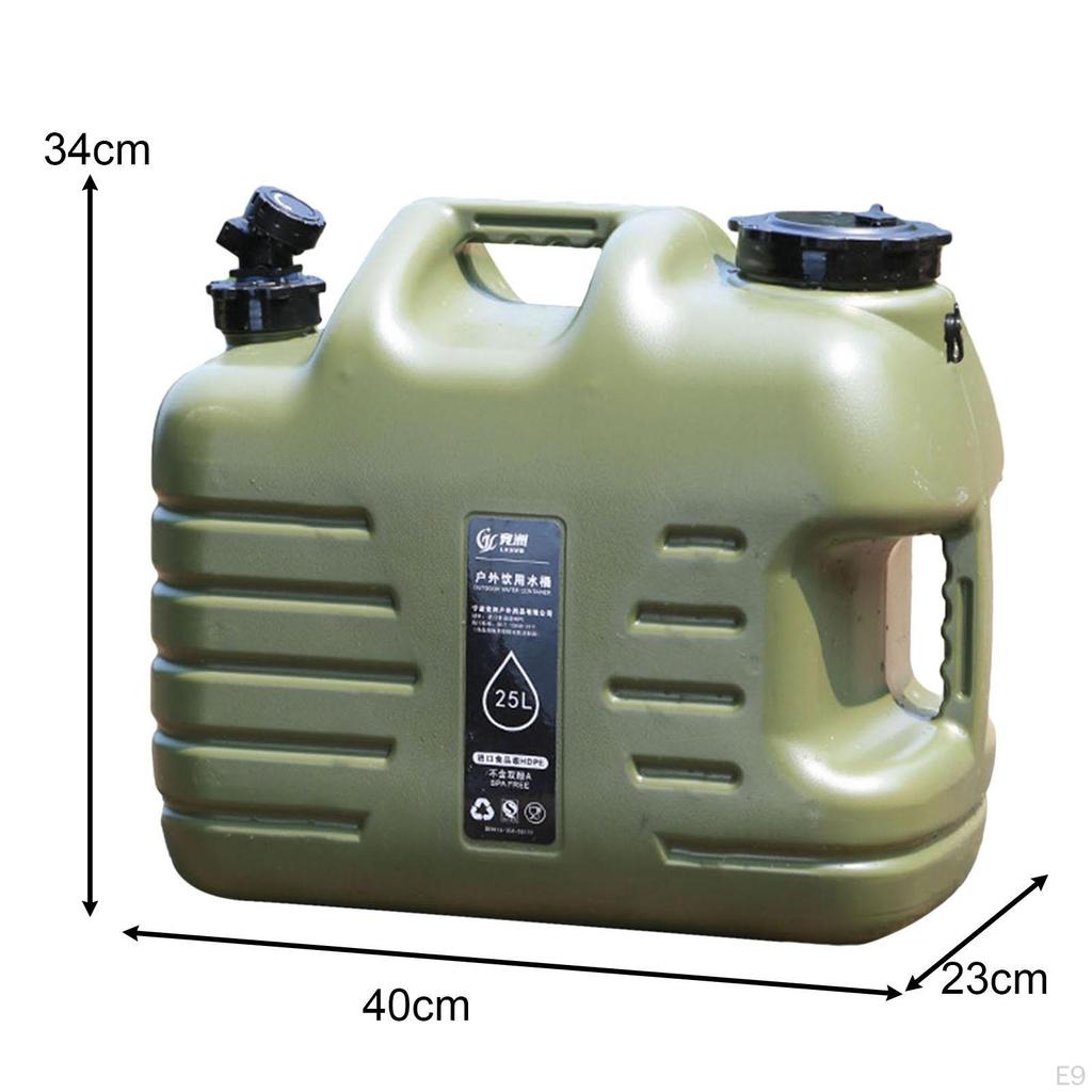 Water Carrier with Faucet for Outdoor Activities, Storage Jug Fishing and Handwashing