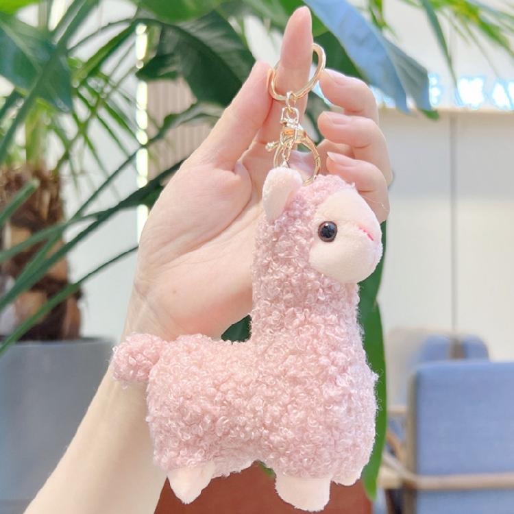 Mini Alpacas Themed Key Ring Cute And Practical Addition To Your Essential Lightweight Keychain Accessory