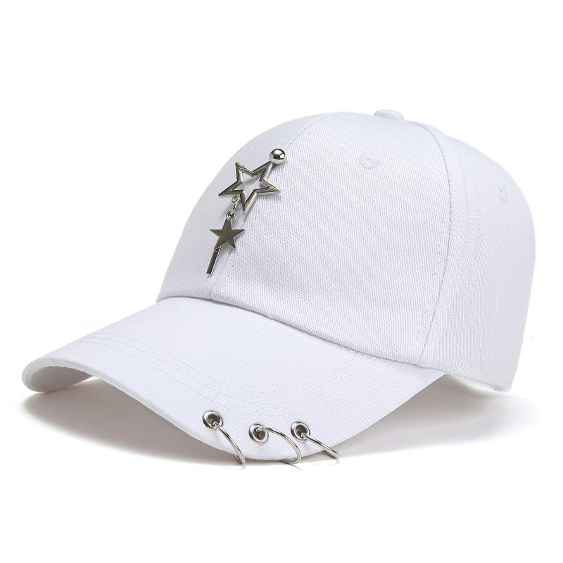 Unisex Baseball Cap With Metal Circle Detail Korean Style Summer Outdoor Hat Breathable Sun Protection For Women & Men Casual