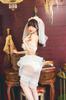 Clearstone Crystal Bride Cosplay Costume for Halloween Women, Silver,