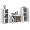 Maison Exclusive - Ensemble de meubles TV 3 pcs Blanc Bois d'ingénierie