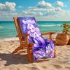 1PC Custom Name Mermaid Fantasy Underwater Scene Beach Towel Highly Absorbent And Sand-Resistant Towel for Swimming, Pool, Yoga, And Travel Lightweigh