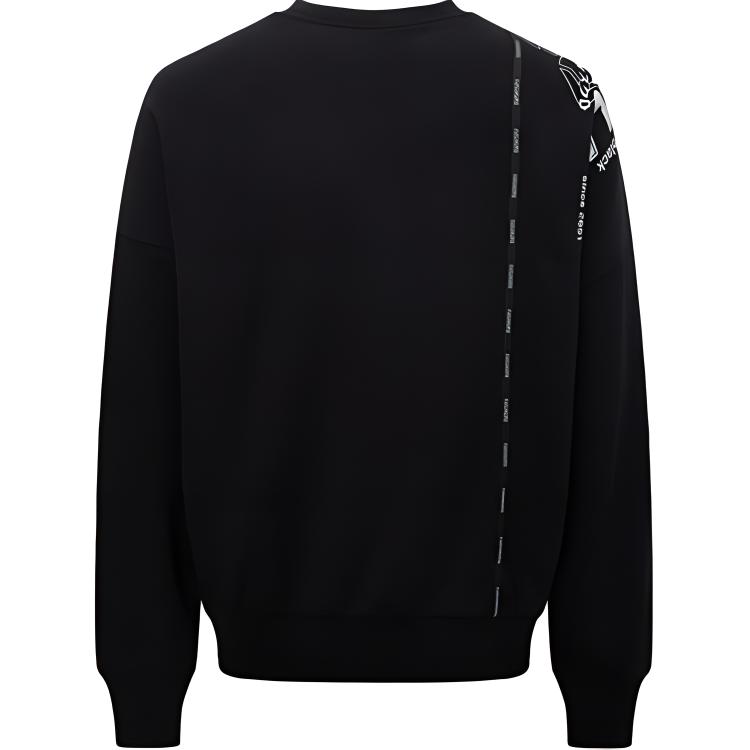 Evisu Logo Printed Long Sleeve Sweatshirt Men sweatshirt Black 2EAGNM2SW411LFCT