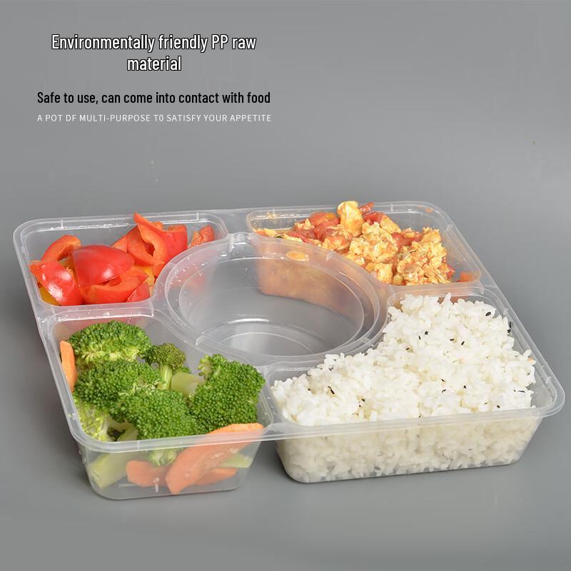 Simple Love Life Disposable Multi-Compartment Meal Prep Containers