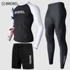Herren UV-Schutz Rash Guard Set Langarm Schnelltrocknend Badeanzug Surfen Schnorcheln Tauchen Schwimmen