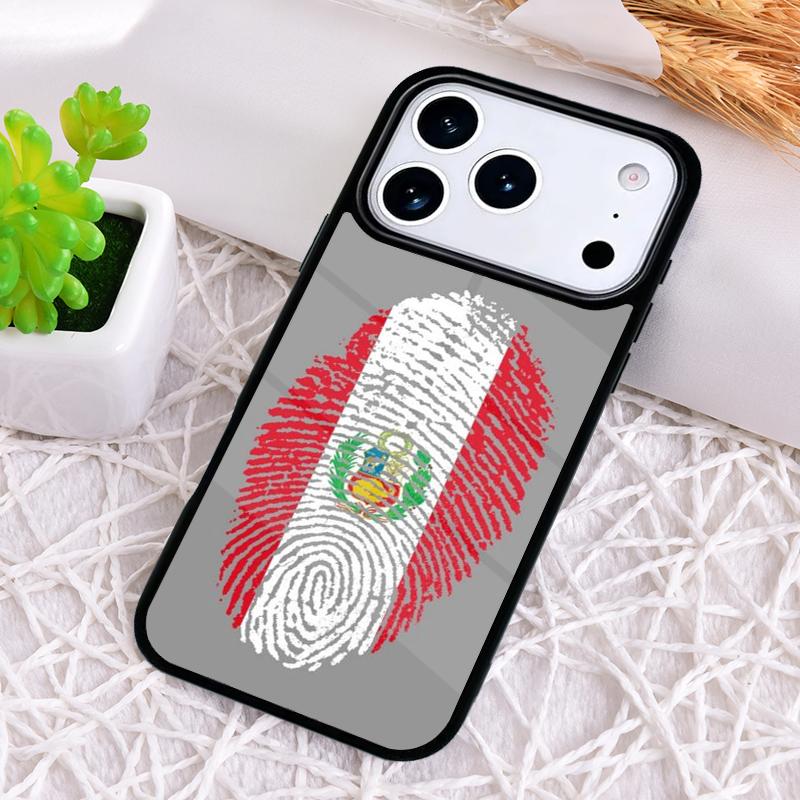Peru Flag Shockproof Phone Case for iPhone 17 Air 16e 15 11 12 14 13 Pro Max Cover Coque
