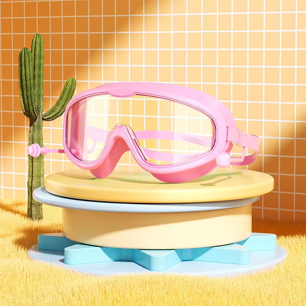 Kids Swim Goggles Large Frame Waterproof Cute Professional Swimming Glasses for Boys Girls Children