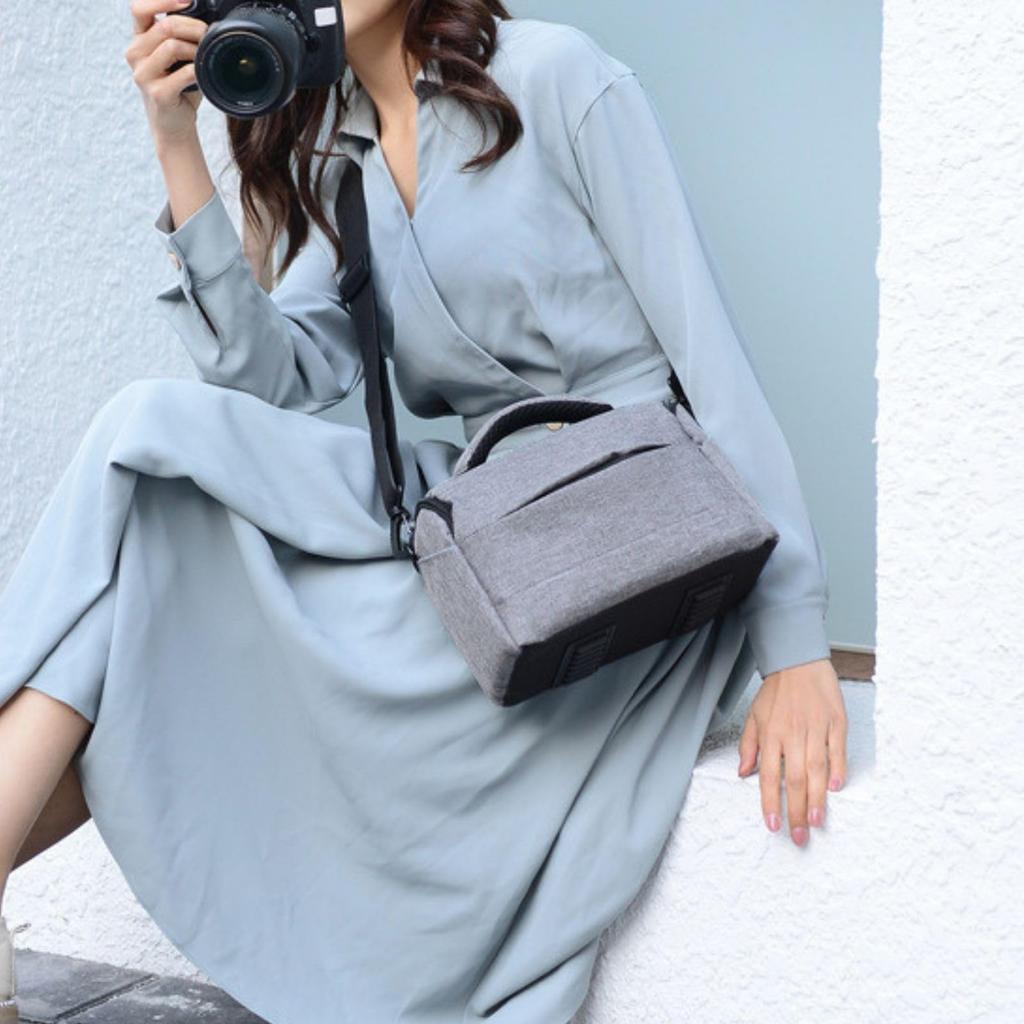 Reflex Camera Camera Shoulder Removable Compatible with Reflex Mirrorless Lens Camera Belt Loop Reflex Camera Gray [Sweeml] Single-lens Bag, Bag, Bag,