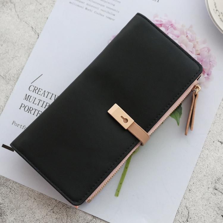

Long Women S Textured Solid Color Wallet Female Purses Tassel Coin Purse Card Holder Wallets Pu Leather Clutch Money Bag Purses