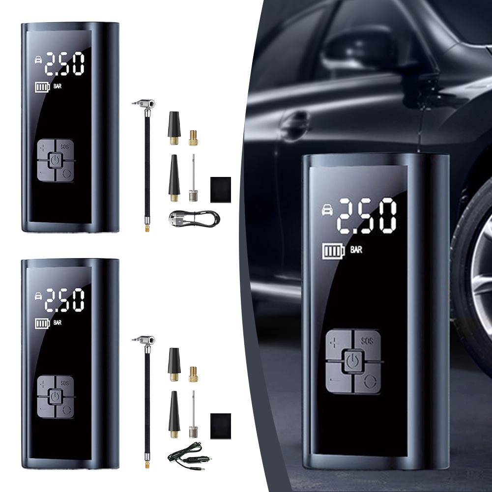 Mini Portable Air Pump Portable Air Compressor For Car Tires Fast Air Pump Accurate Pressure Air Pump With Led Display V1o4