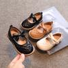 2024 New Leather Shoes for Girls Japan Style Cute Summer Breathable Baby Princess Simple Bow Children's Shoes Fashion Mary Janes