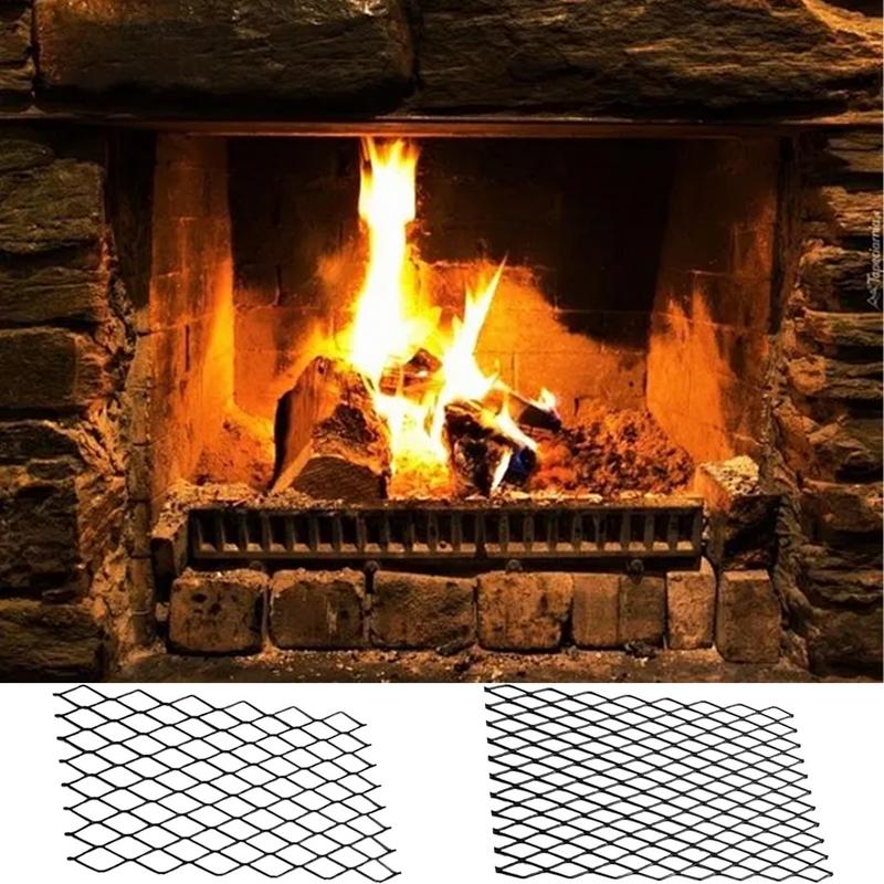 Fireplace Grate Steel Fireplace Grills Heavy Duty Log Grate Mesh Heat Resistant Sturdy Log Holder Fire Grates For Family