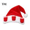 Christmas Drinking Accessories Plush Hat with Drink Holder, Adults Velvet Santa Claus Red White 3 Cups, Xmas Cap for New Year Holiday Party Winter