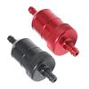 2 Pieces 8mm Aluminium Inline Fuel Petrol Diesels Filter Black
