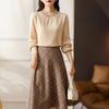 French Sweater Women's Half Turtleneck Beaded Knitted Sweater Women's Autumn and Winter Ruffle Fringed Long-sleeved Pullover