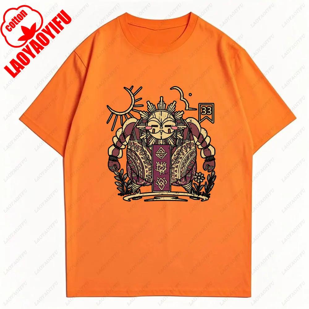 Clair Obscur Expedition 33 Graphic Tee 2025 Summer Trendy Cotton Short Sleeve Women TShirt Gaming Retro Design Casual Tops