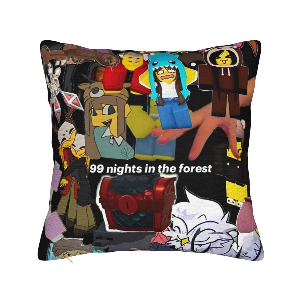 99 Nights In the Forests Pillowcases Merch Printing Cushion Cover Decoration Pillow Case Cover Chair Multi Size